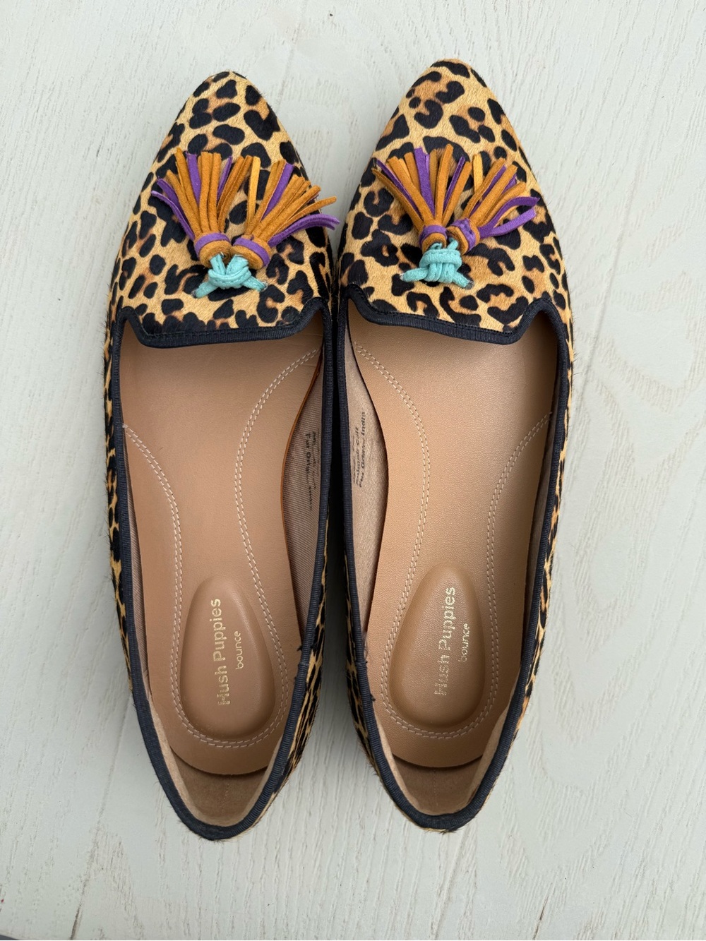 Hush Puppies Bouce- Cheetah print flats